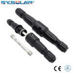 Solar In-line Fuse Connector 1500V Rated 15A for solar power system